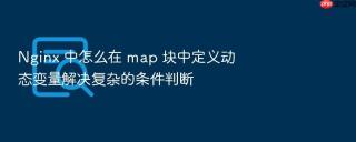 nginx 中怎么在 map 块中定义动态变量解决复杂的条件判断