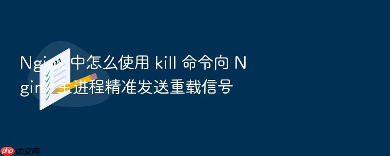 nginx 中怎么使用 kill 命令向 nginx 主进程精准发送重载信号