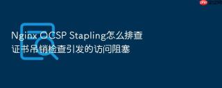 nginx ocsp stapling怎么排查证书吊销检查引发的访问阻塞