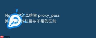 nginx 中怎么排查 proxy_pass 路径末尾斜杠带与不带的区别
