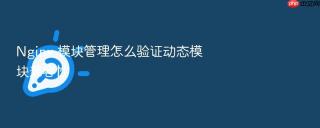 Nginx 模块管理怎么验证动态模块兼容性
