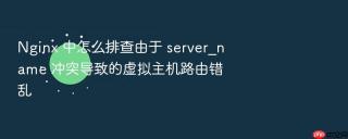 nginx 中怎么排查由于 server_name 冲突导致的虚拟主机路由错乱