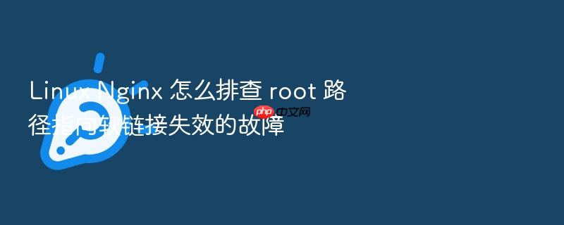 linux nginx 怎么排查 root 路径指向软链接失效的故障
