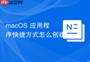 macOS 应用程序快捷方式怎么创建
