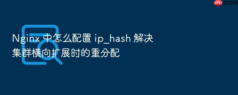 nginx 中怎么配置 ip_hash 解决集群横向扩展时的重分配