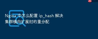 nginx 中怎么配置 ip_hash 解决集群横向扩展时的重分配