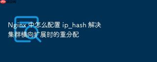 Nginx 中怎么配置 ip_hash 解决集群横向扩展时的重分配