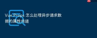 vue props 怎么处理异步请求数据的属性传递