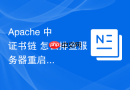Apache 中 证书链 怎么排查服务器重启后链失效