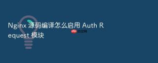 nginx 源码编译怎么启用 auth request 模块