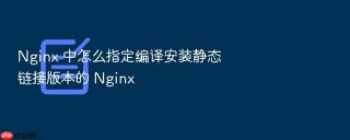 nginx 中怎么指定编译安装静态链接版本的 nginx