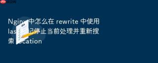 nginx 中怎么在 rewrite 中使用 last 标记停止当前处理并重新搜索 location