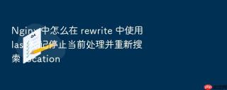 Nginx 中怎么在 rewrite 中使用 last 标记停止当前处理并重新搜索 location