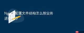 nginx 配置文件结构怎么按业务进行拆分