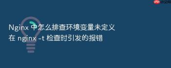 Nginx 中怎么排查环境变量未定义在 nginx -t 检查时引发的报错
