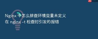 Nginx 中怎么排查环境变量未定义在 nginx -t 检查时引发的报错