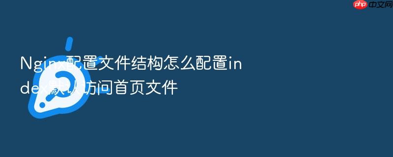 nginx配置文件结构怎么配置index默认访问首页文件