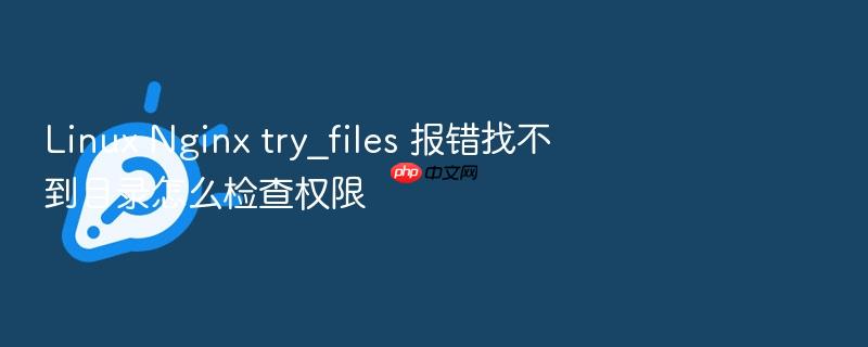 linux nginx try_files 报错找不到目录怎么检查权限