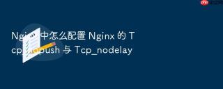 nginx 中怎么配置 nginx 的 tcp_nopush 与 tcp_nodelay