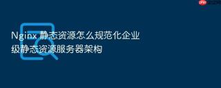nginx 静态资源怎么规范化企业级静态资源服务器架构