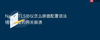 nginx tls协议怎么排查配置语法错误引发的网关崩溃