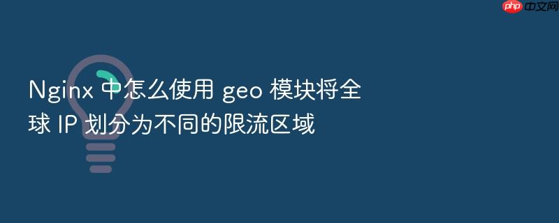 nginx 中怎么使用 geo 模块将全球 ip 划分为不同的限流区域