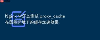 nginx 中怎么测试 proxy_cache 在弱网环境下的缓存加速效果