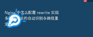 Nginx 中怎么配置 rewrite 实现多语言站点的自动识别与路径重定向