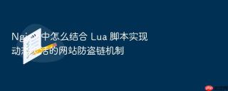 Nginx 中怎么结合 Lua 脚本实现动态灵活的网站防盗链机制
