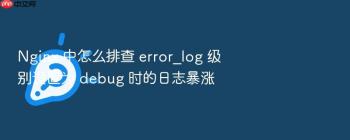 Nginx 中怎么排查 error_log 级别设置为 debug 时的日志暴涨