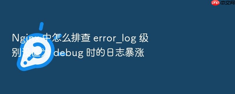 nginx 中怎么排查 error_log 级别设置为 debug 时的日志暴涨