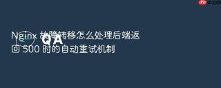 nginx 故障转移怎么处理后端返回 500 时的自动重试机制