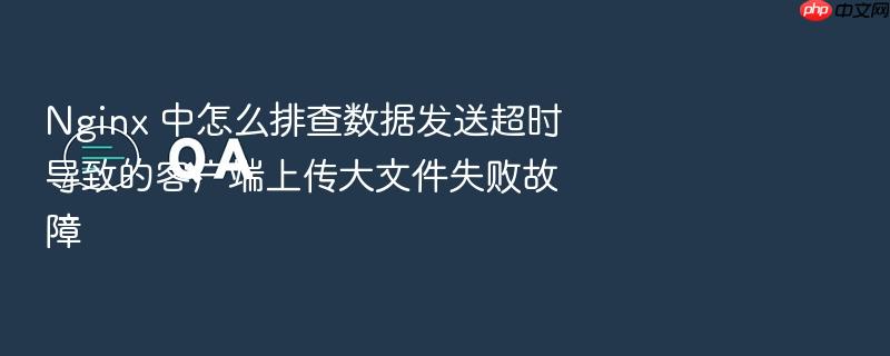 nginx 中怎么排查数据发送超时导致的客户端上传大文件失败故障