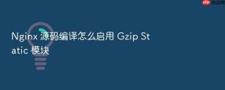Nginx 源码编译怎么启用 Gzip Static 模块
