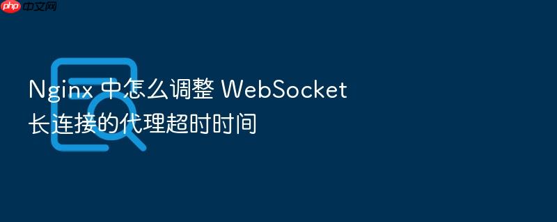 nginx 中怎么调整 websocket 长连接的代理超时时间