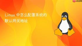linux 中怎么配置系统的默认网关地址