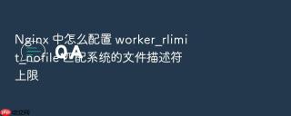 Nginx 中怎么配置 worker_rlimit_nofile 匹配系统的文件描述符上限