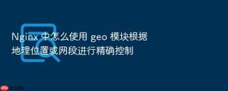 nginx 中怎么使用 geo 模块根据地理位置或网段进行精确控制
