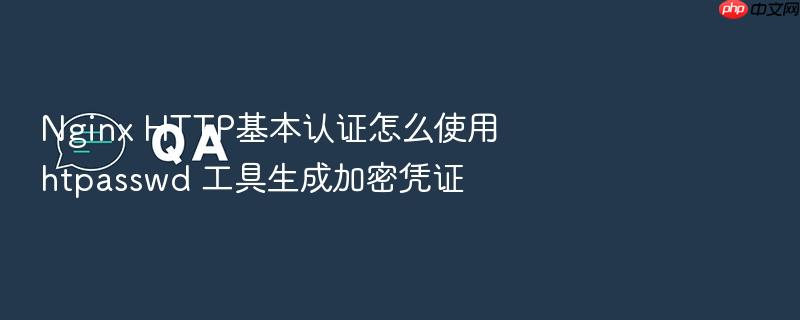 nginx http基本认证怎么使用 htpasswd 工具生成加密凭证