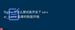 nginx 中怎么测试高并发下 server_name 检索的性能开销
