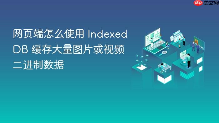 网页端怎么使用 indexeddb 缓存大量图片或视频二进制数据