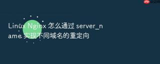 linux nginx 怎么通过 server_name 实现不同域名的重定向