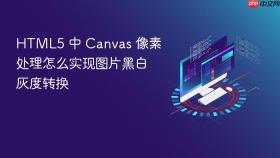 HTML5 中 Canvas 像素处理怎么实现图片黑白灰度转换