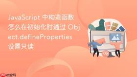 JavaScript 中构造函数怎么在初始化时通过 Object.defineProperties 设置只读