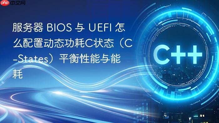 服务器 bios 与 uefi 怎么配置动态功耗c状态(c-states)平衡性能与能耗
