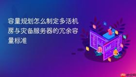 容量规划怎么制定多活机房与灾备服务器的冗余容量标准