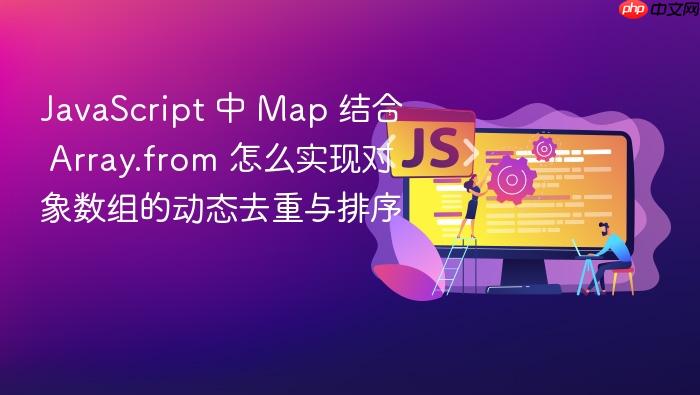 javascript 中 map 结合 array.from 怎么实现对象数组的动态去重与排序