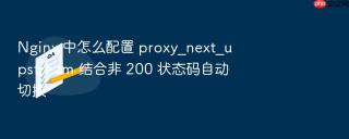 nginx 中怎么配置 proxy_next_upstream 结合非 200 状态码自动切换