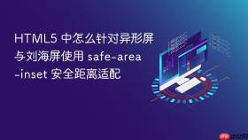 html5 中怎么针对异形屏与刘海屏使用 safe-area-inset 安全距离适配