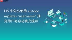h5 中怎么使用 autocomplete=\